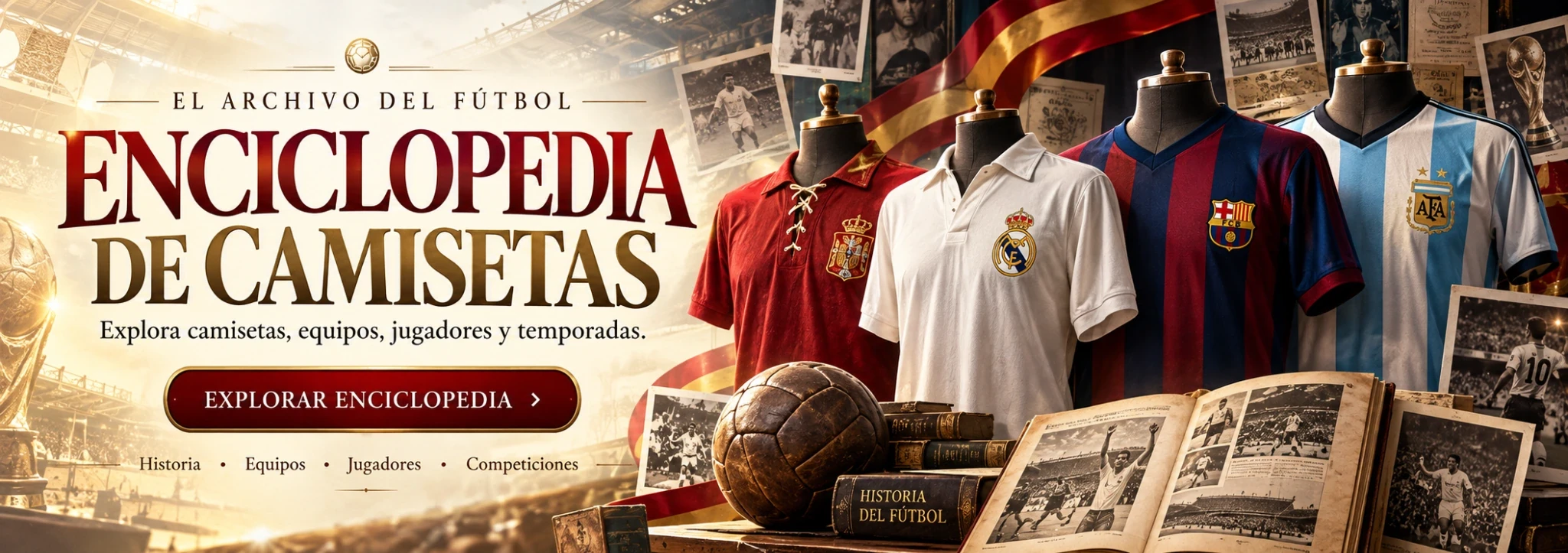 Enciclopedia de Camisetas de Fútbol | CamisetaTienda Enciclopedia de camisetas de fútbol históricas, equipos, jugadores y competiciones