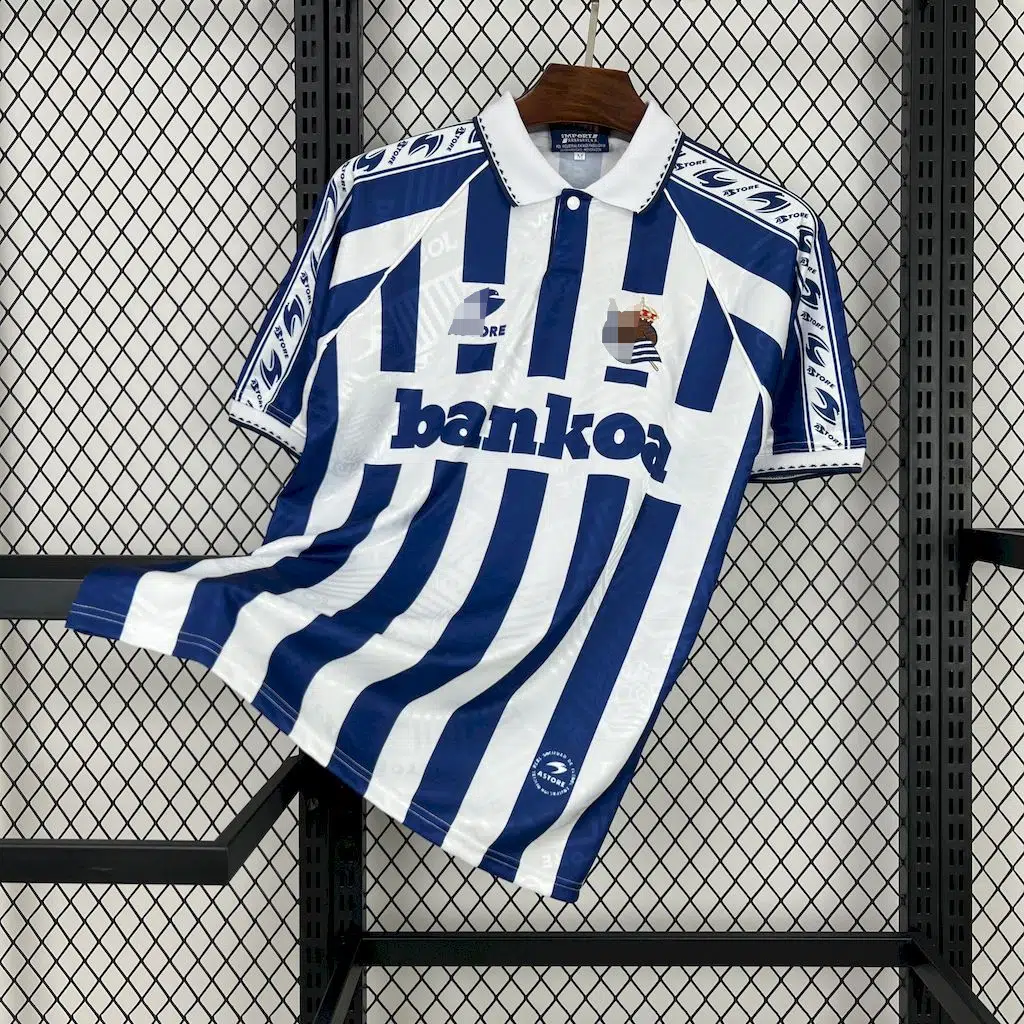 Camiseta Retro Real Sociedad 1994-1995 KODRO primera equipación