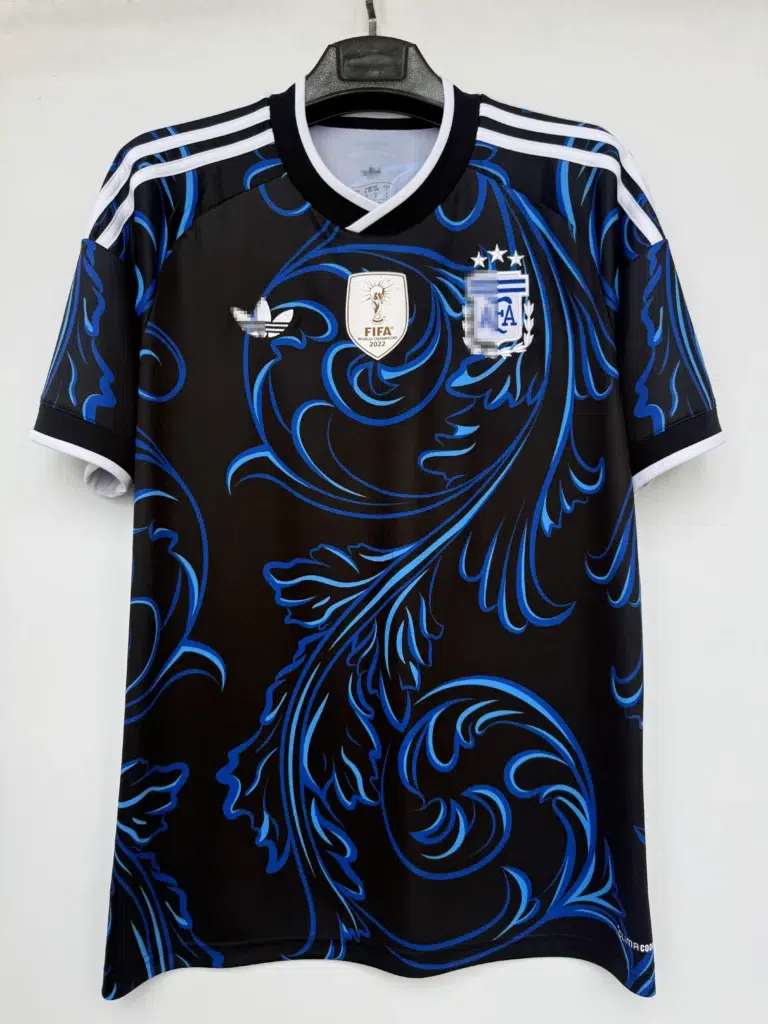 Camiseta Argentina Mundial negro 2026 segunda equipación versión fan