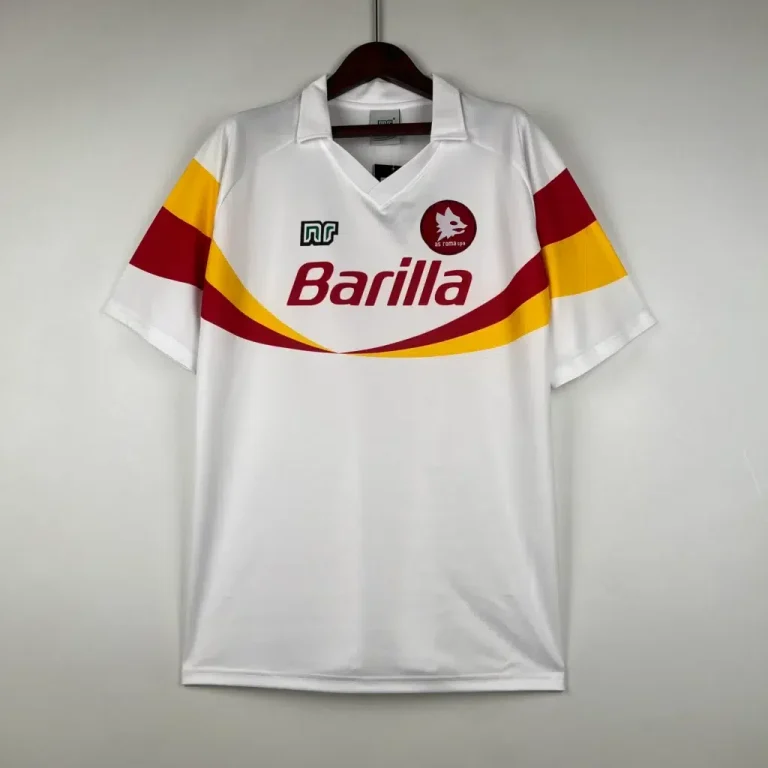 Camiseta visitante de AS Roma 1990-91 de Ennerre