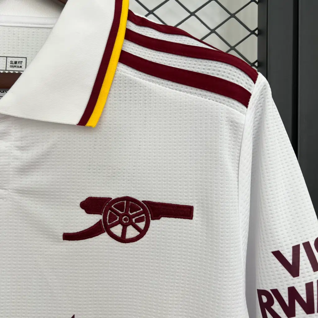 Camiseta Arsenal blanca 2025-2026 tercera equipación versión fan - Imagen 3