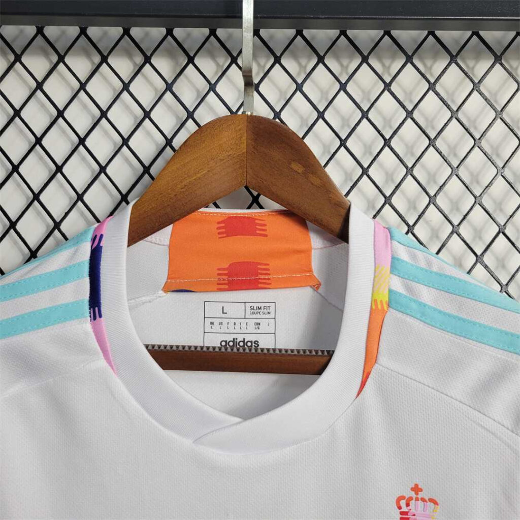 Camiseta Bélgica blanca 2022 Hazard segunda equipación versión fan - Imagen 5