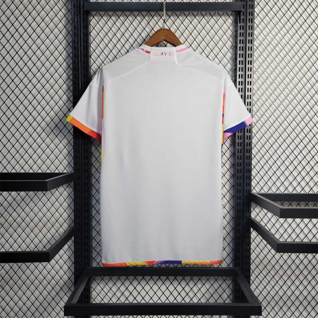 Camiseta Bélgica blanca 2022 Hazard segunda equipación versión fan - Imagen 2