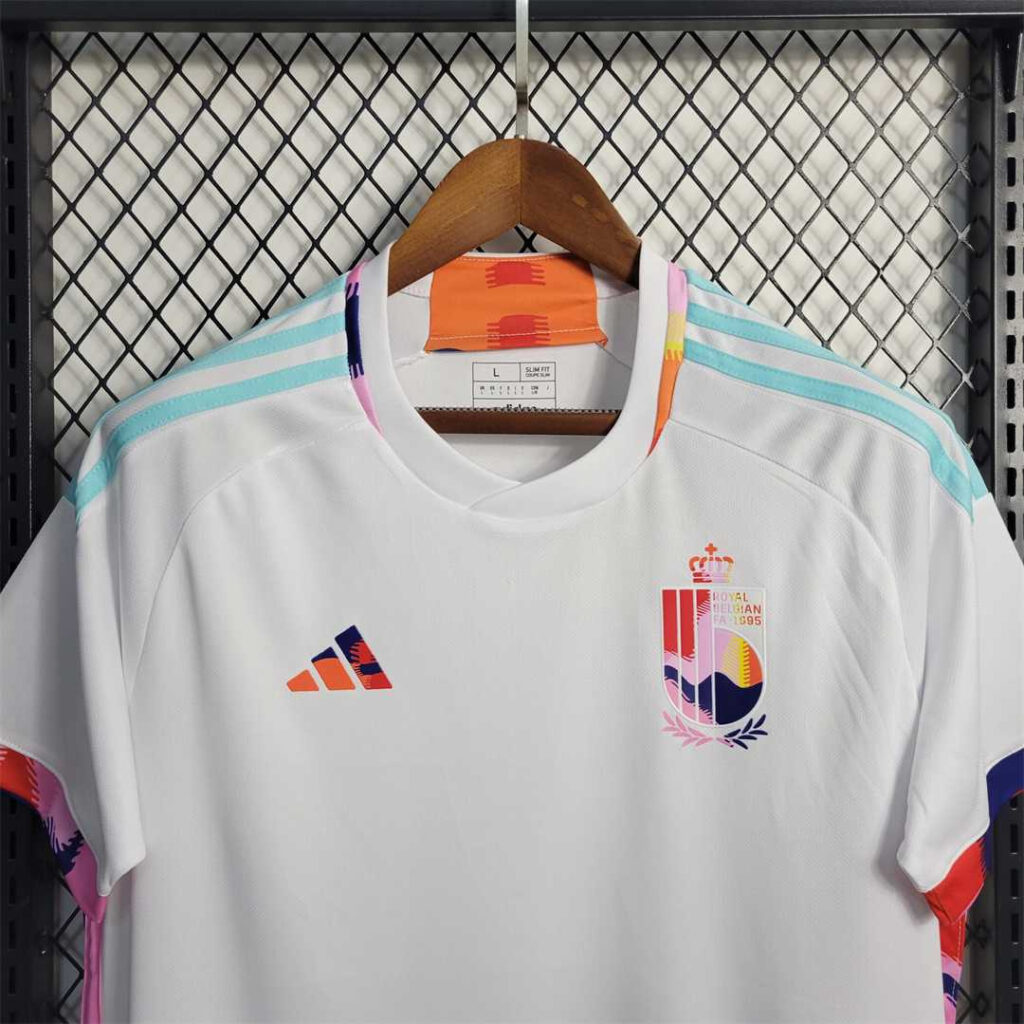Camiseta Bélgica blanca 2022 Hazard segunda equipación versión fan - Imagen 4