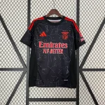 Camiseta Benfica 2024-2025 negra segunda equipación versión fan