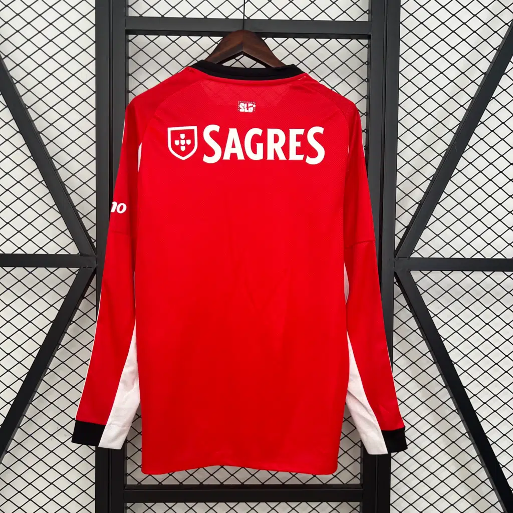 Camiseta Benfica 2025-2026 manga larga primera equipación versión fan - Imagen 2