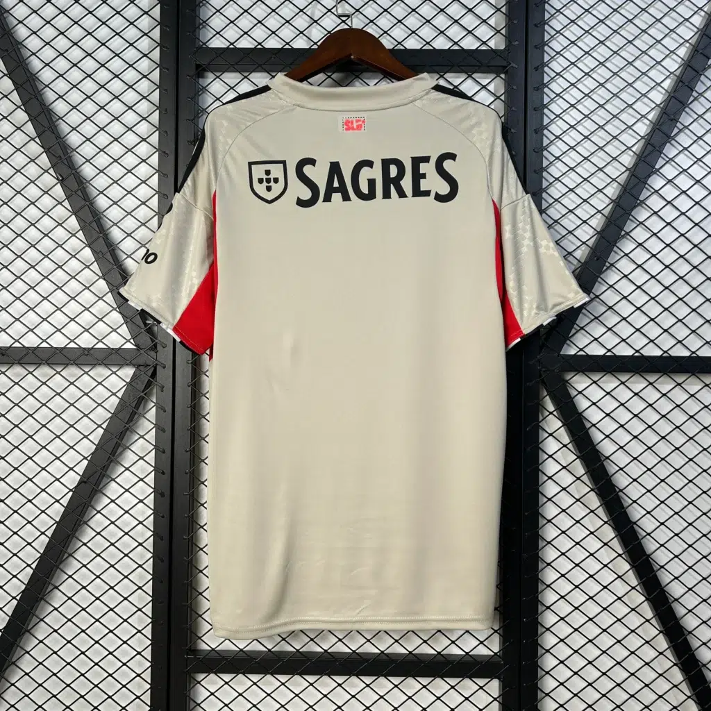 Camiseta Benfica beige 2025-2026 segunda equipación versión fan - Imagen 2