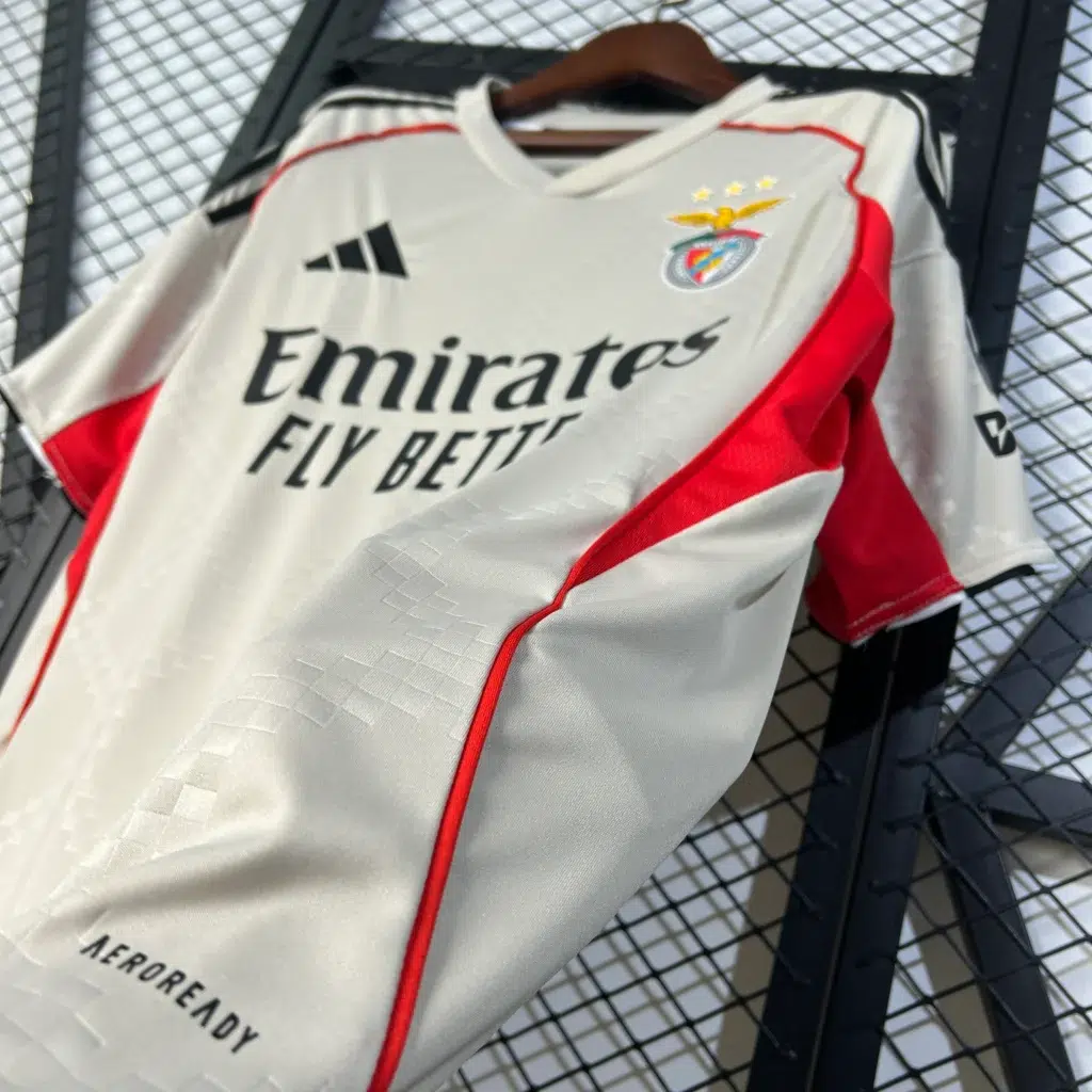 Camiseta Benfica beige 2025-2026 segunda equipación versión fan - Imagen 6