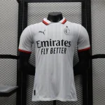 Camiseta blanca AC Milan 2024-2025 segunda equipación versión jugador