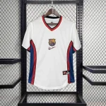 Camiseta blanca retro FC Barcelona 1998-1999 segunda equipación