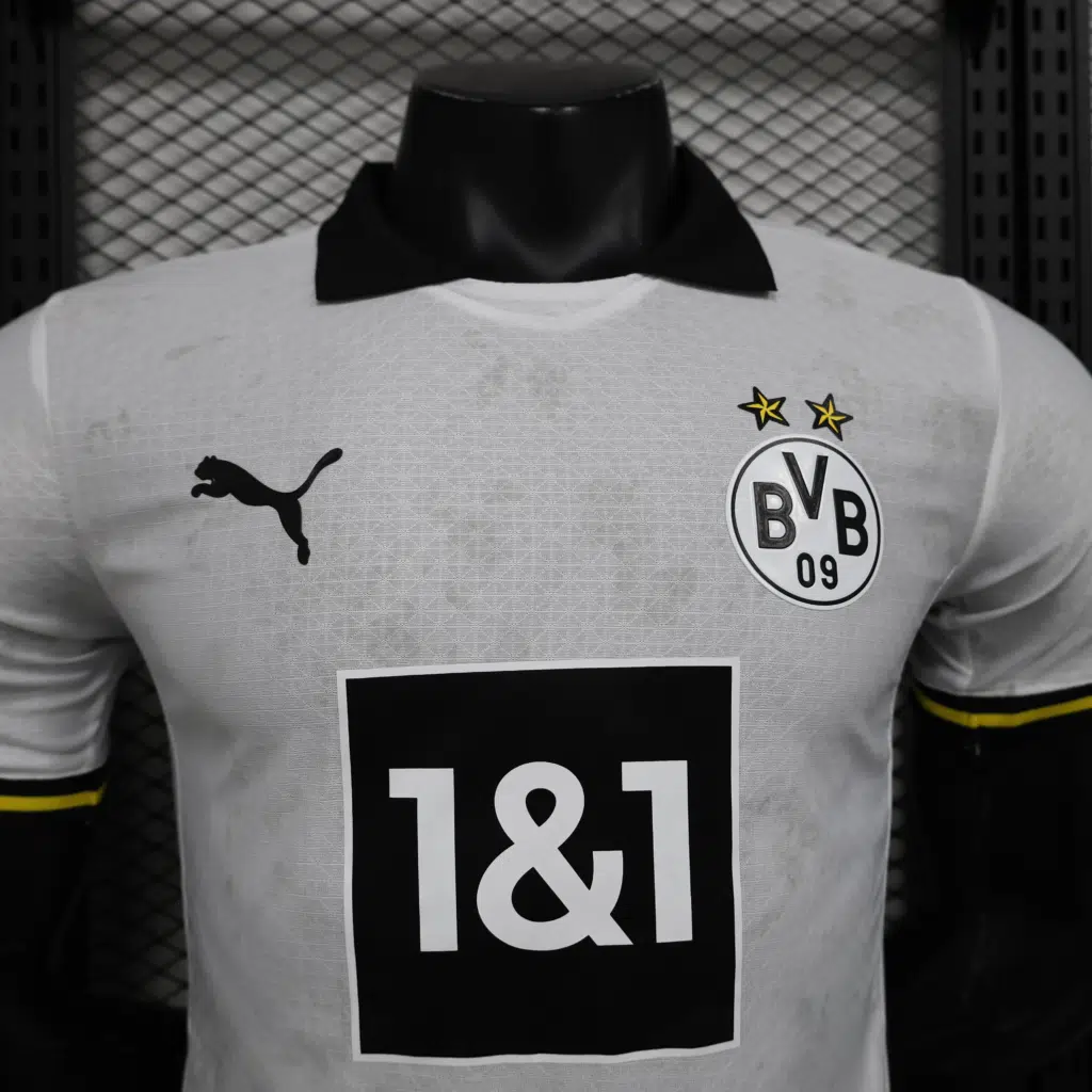 Camiseta Borussia Dortmund blanco 2024-2025 tercera equipación versión jugador - Imagen 4