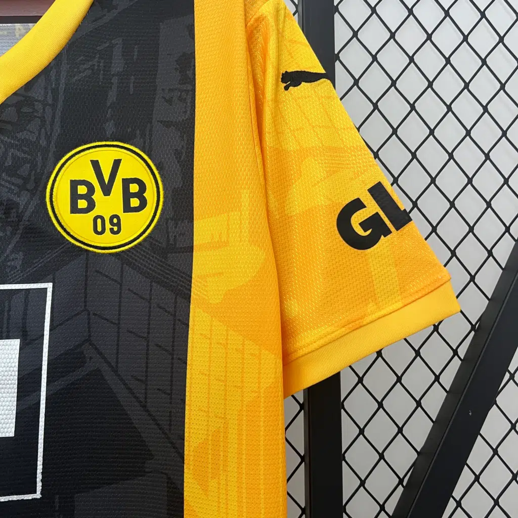 Camiseta Borussia Dortmund negro 2024-2025 edición especial versión fan - Imagen 4