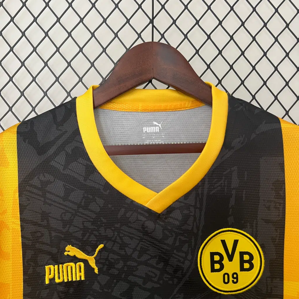 Camiseta Borussia Dortmund negro 2024-2025 edición especial versión fan - Imagen 3