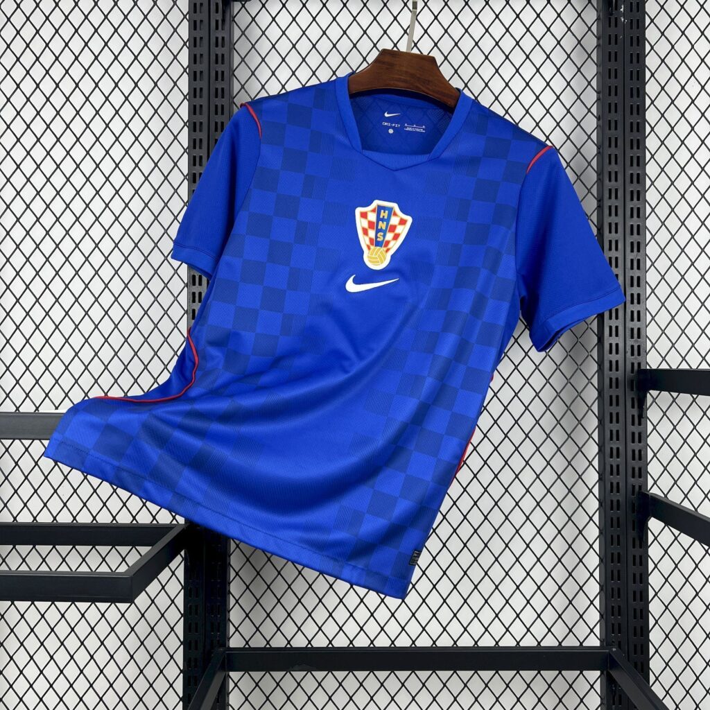 Camiseta Croacia 2026 azul segunda equipación versión fan