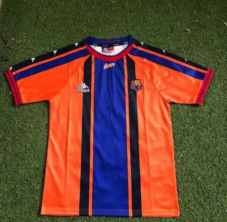 Camiseta FC Barcelona 1997-1998 naranja segunda equipación