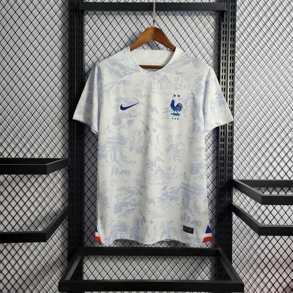 Camiseta Francia 2022 blanca segunda equipación versión fan