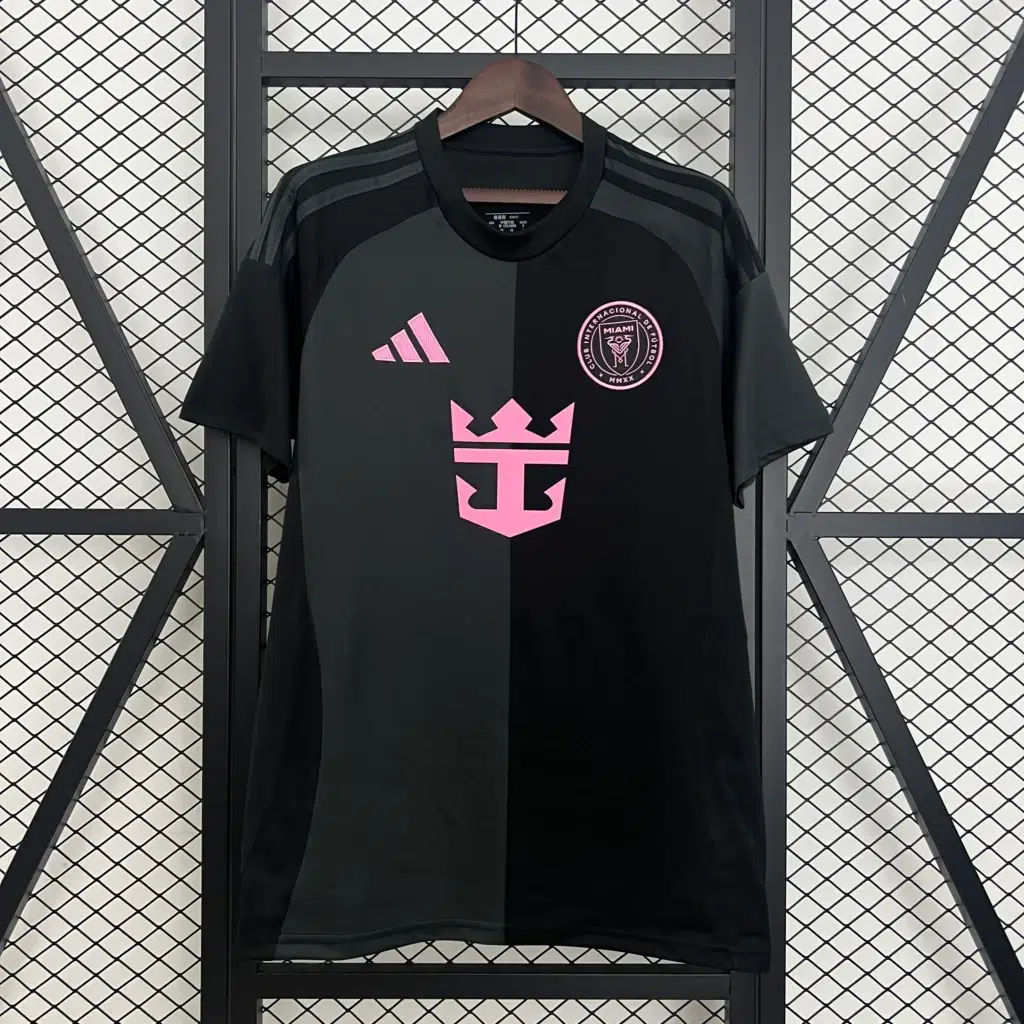 Camiseta Inter Miami Messi 2025-2026 negro segunda equipación versión fan