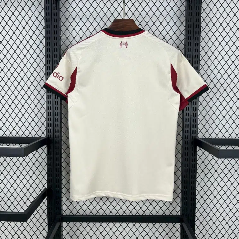 Camiseta Liverpool blanca 2025-2026 segunda equipación versión fan - Imagen 2