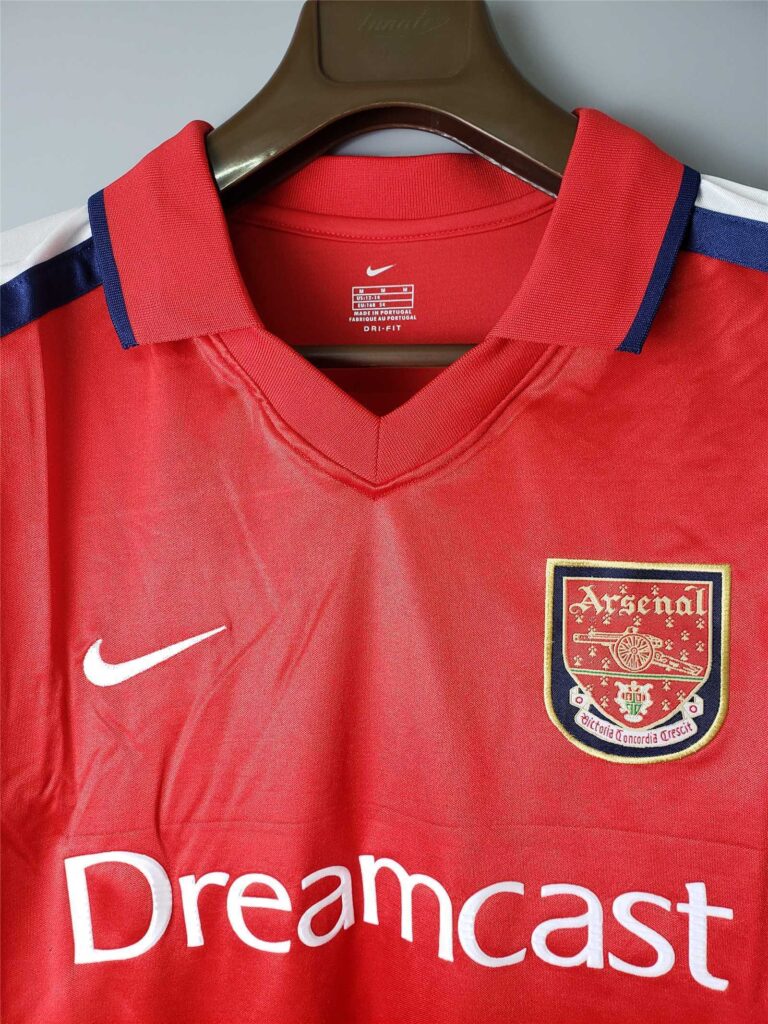Camiseta Retro Arsenal manga larga 2000-2001 Thierry primera equipación - Imagen 5
