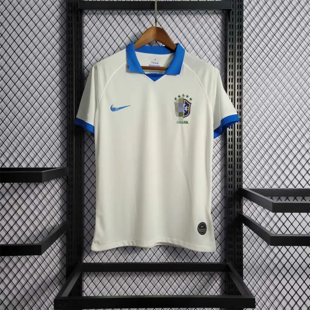 Camiseta Retro Brasil blanco 2019 segunda equipación