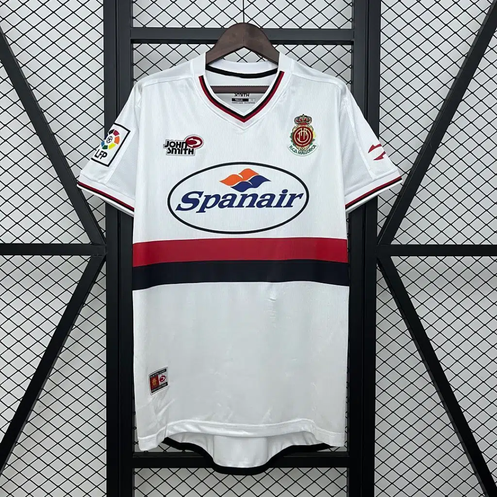 Camiseta Retro Mallorca 2001-2002 blanco segunda equipación