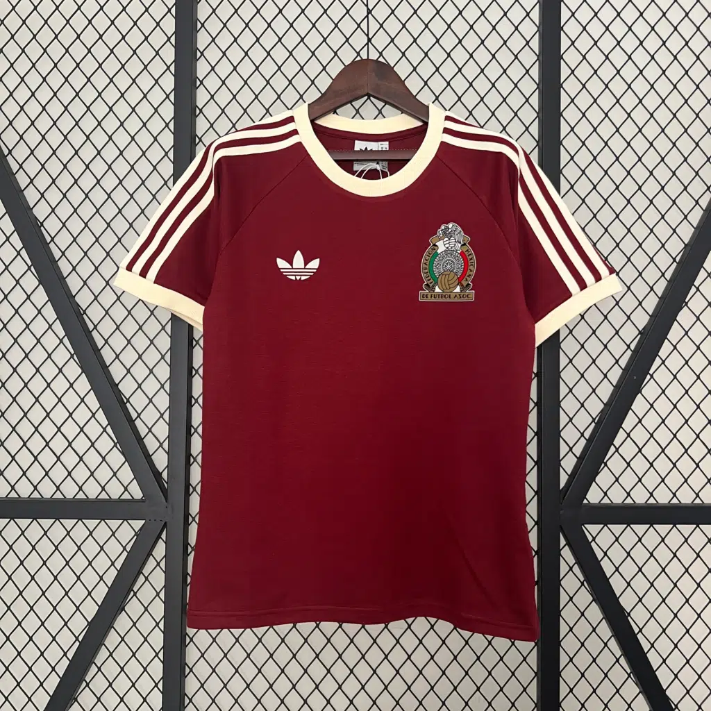Camiseta Retro México 1990 rojo edición especial