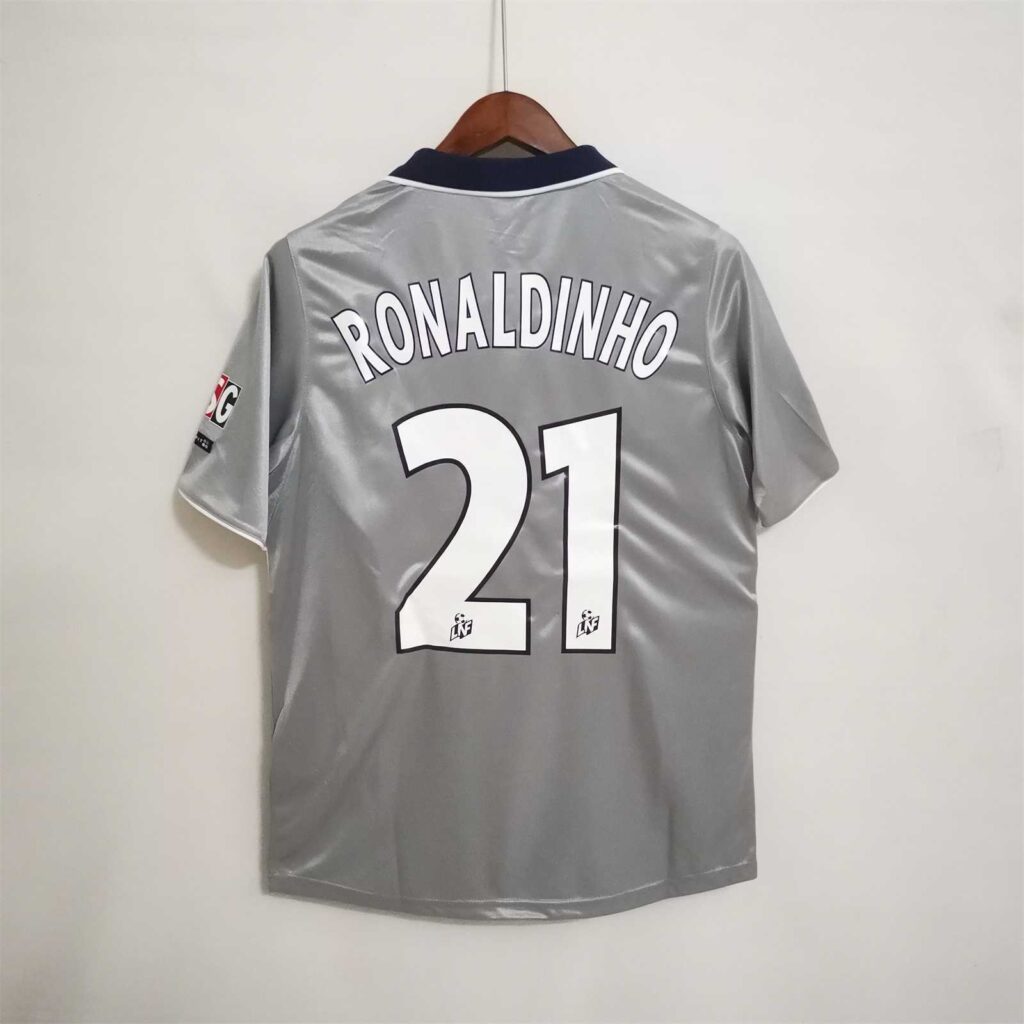 Camiseta Retro Paris Saint Germain 2000 gris segunda equipación - Imagen 2
