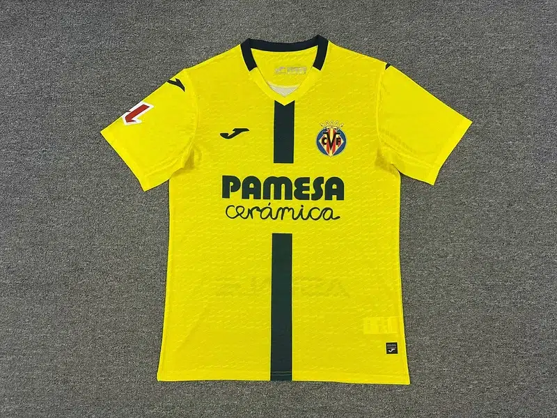 Camiseta Villarreal amarillo 2025-2026 primera equipación versión fan