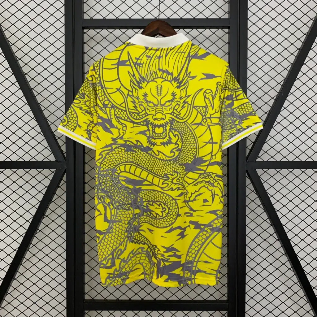 Camiseta amarillo Real Madrid 2025-2026 Dragon edición especial versión fan - Imagen 2