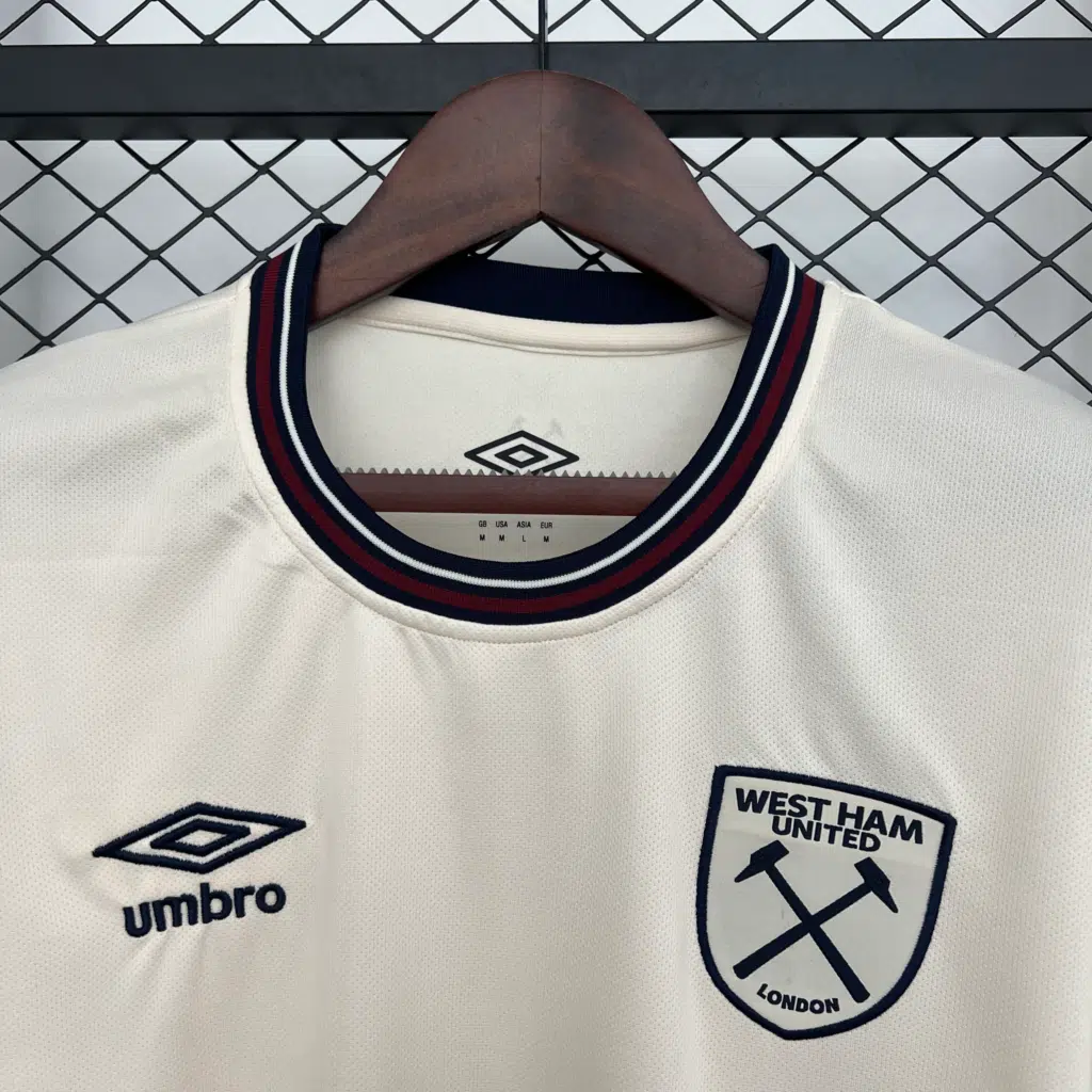 Camiseta beige West Ham 2025-2026 segunda equipación versión fan - Imagen 3