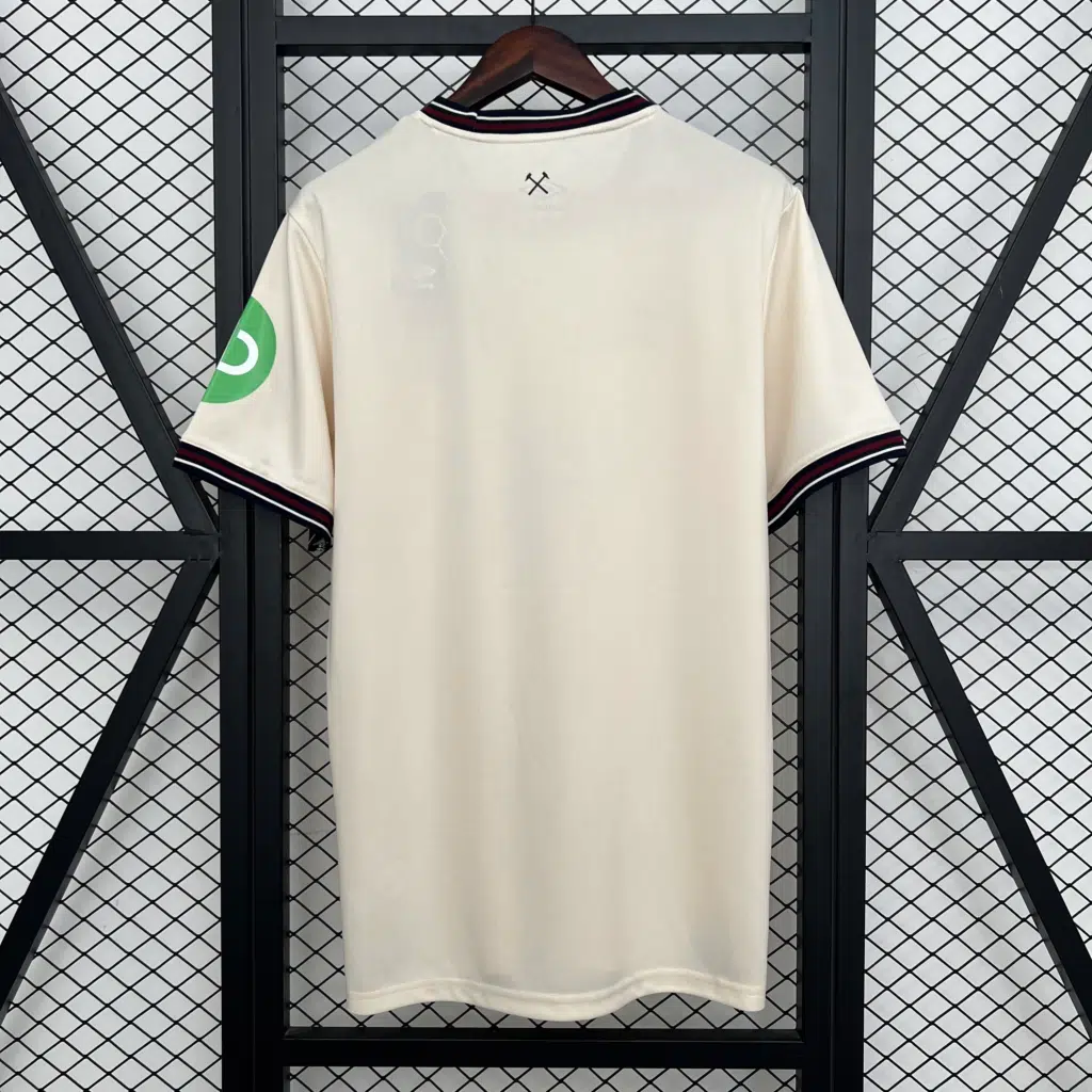 Camiseta beige West Ham 2025-2026 segunda equipación versión fan - Imagen 2