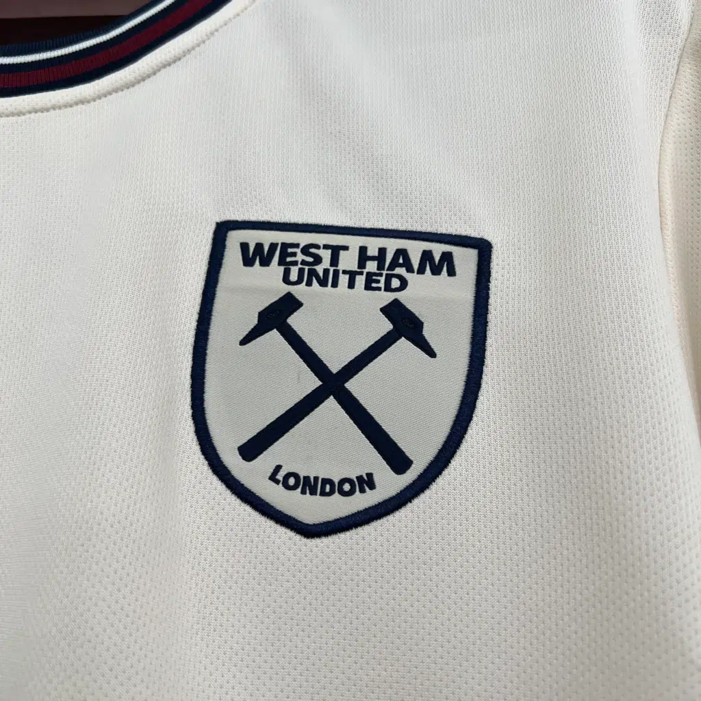 Camiseta beige West Ham 2025-2026 segunda equipación versión fan - Imagen 6
