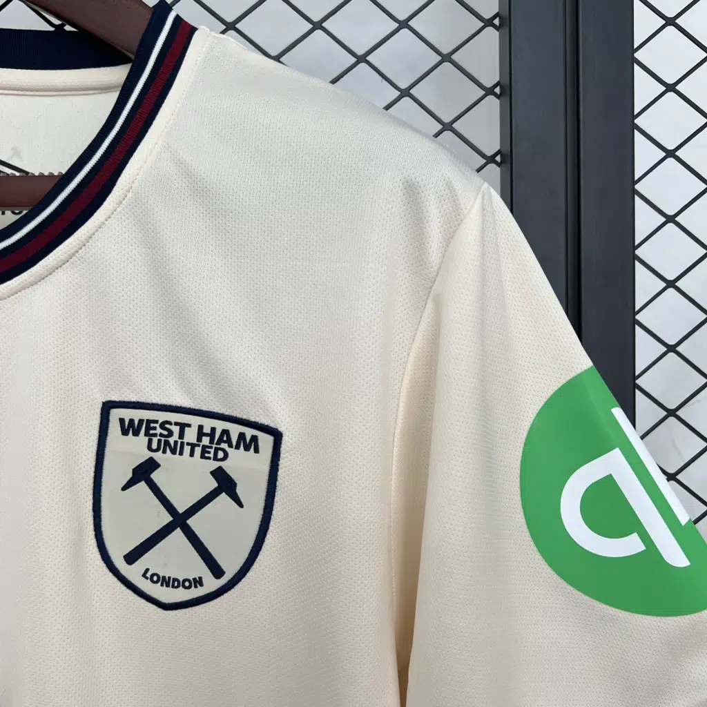 Camiseta beige West Ham 2025-2026 segunda equipación versión fan - Imagen 5