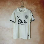 Camiseta beige Everton 2025-2026 segunda equipación versión fan