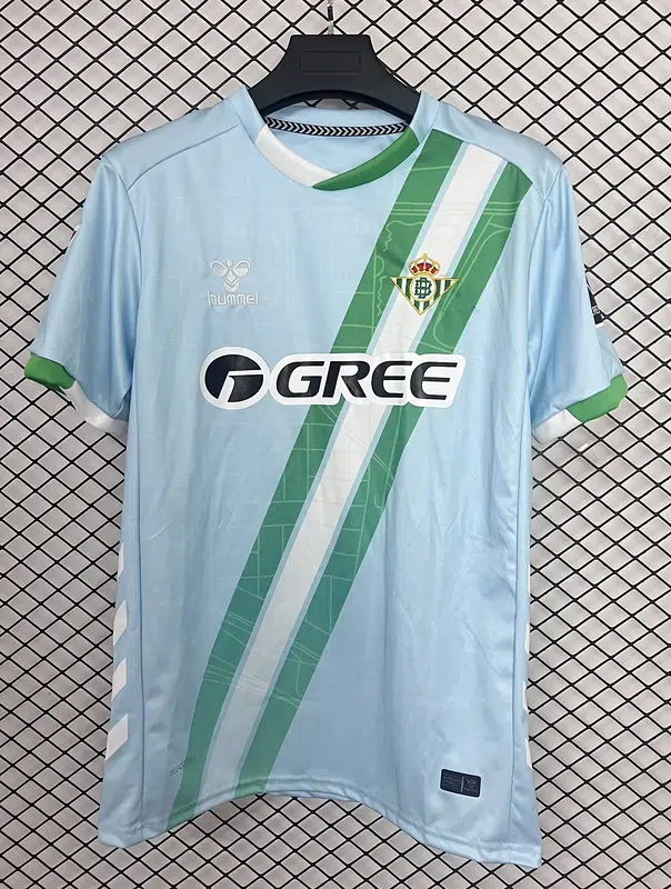 Camiseta celeste Real Betis 2025-2026 segunda equipación versión fan