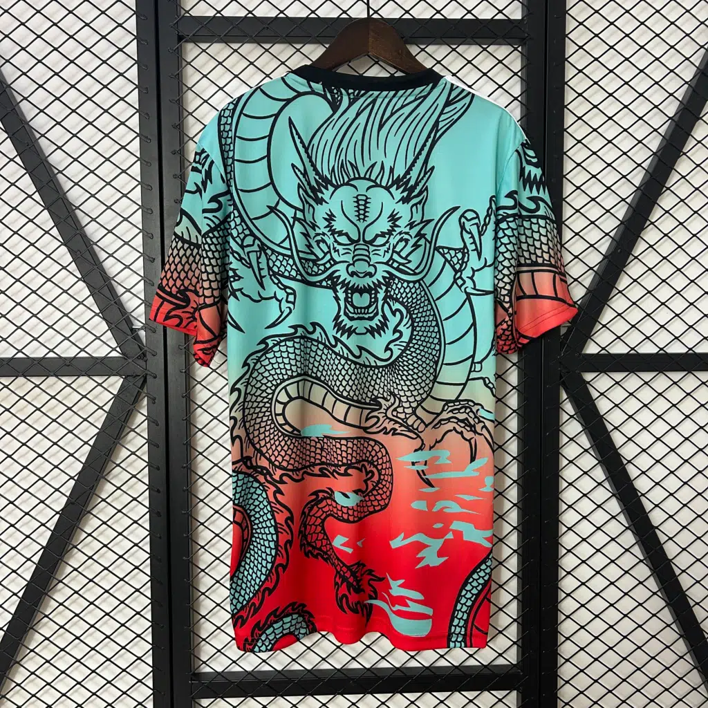 Camiseta dragon Real Madrid celeste/rojo 2024-2025 edición especial versión fan - Imagen 2