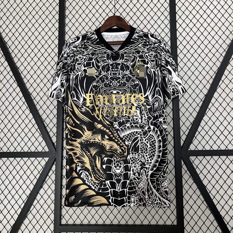 Camiseta dragon dorado Real Madrid 2023-2024 edición especial versión fan