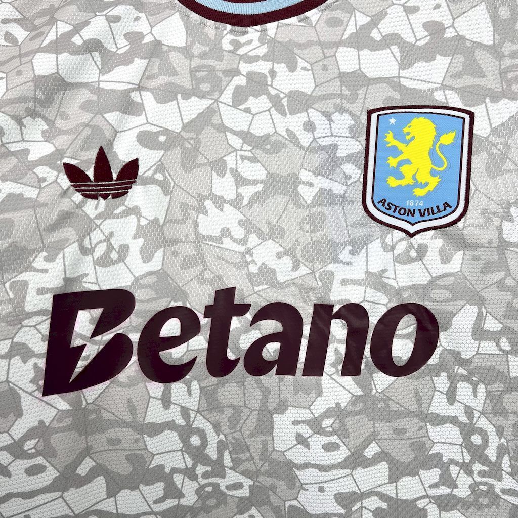 Camiseta gris Aston Villa 2025-2026 tercera equipación versión fan - Imagen 4
