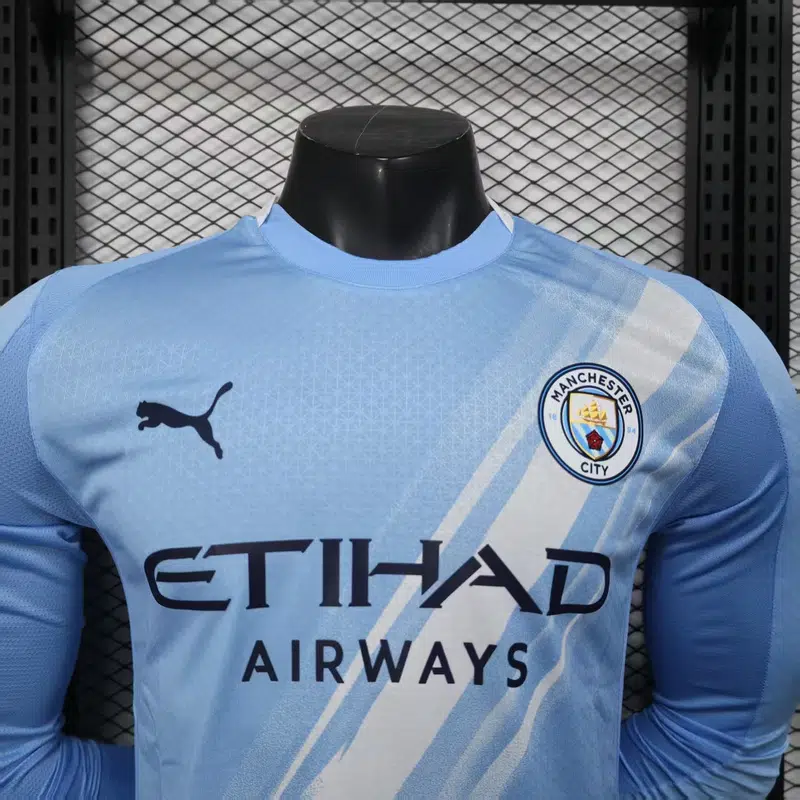 Camiseta manga larga Manchester City 2025-2026 primera equipación versión jugador - Imagen 3