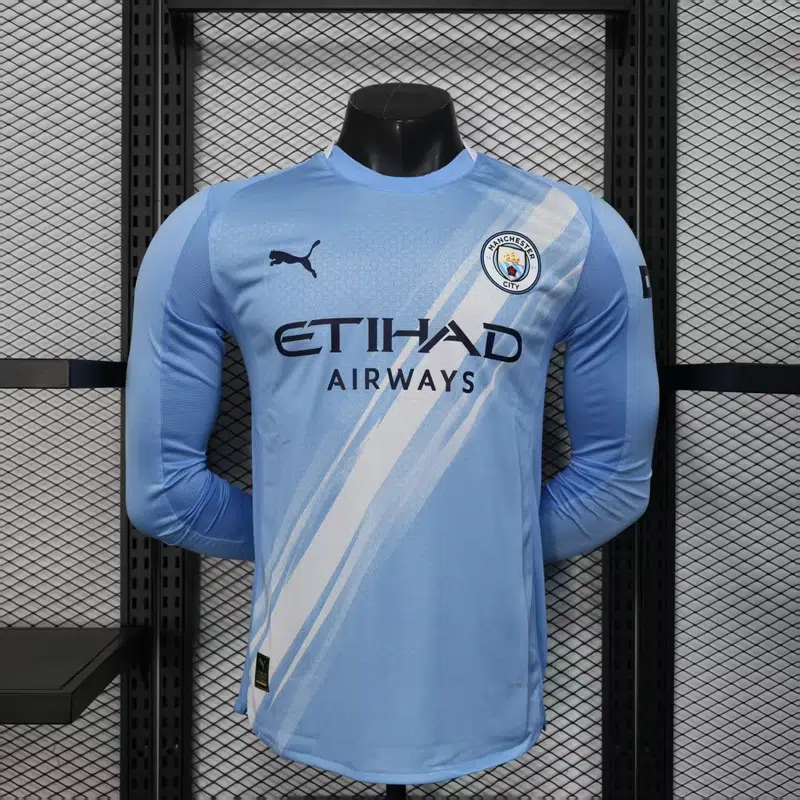 Camiseta manga larga Manchester City 2025-2026 primera equipación versión jugador