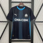 Camiseta negra Olympique Marsella 2025-2026 segunda equipación versión fan