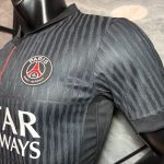 Camiseta negra Paris Saint Germain 2025-2026 cuarta equipación versión jugador