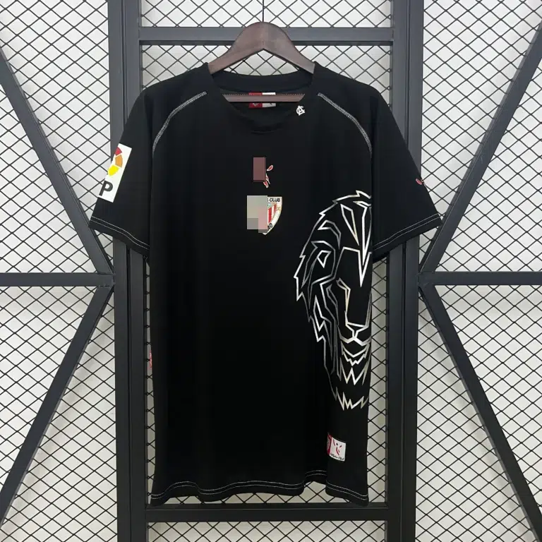Camiseta retro Athletic Bilbao negra 2005-2008 segunda equipación