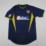 Camiseta retro Atlético Madrid 2002-2003 azul segunda equipación