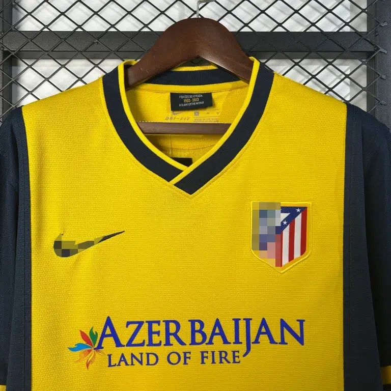 Camiseta retro Atlético Madrid amarillo 2013-2014 segunda equipación - Imagen 7