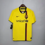 Camiseta retro FC Barcelona 2008-2009 amarillo segunda equipación