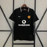 Camiseta retro Manchester United 2003-2004 negra segunda equipación