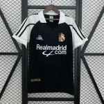 Camiseta retro Real Madrid 2001-2002 negro segunda equipación