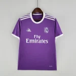 Camiseta retro Real Madrid 2016-2017 morado segunda equipación
