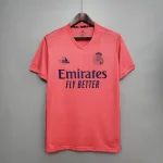 Camiseta retro Real Madrid 2020-2021 rosa segunda equipación